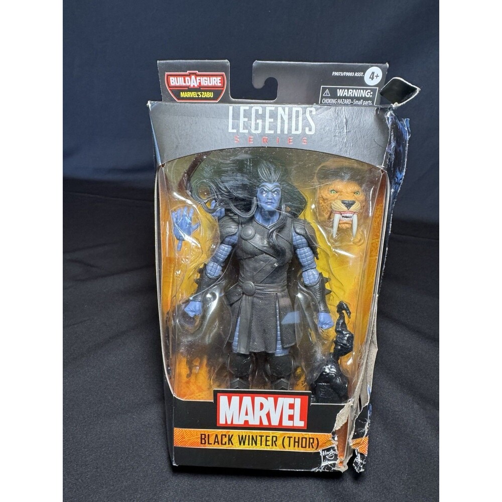 Marvel Legends BLACK WINTER (THOR) Hasbro 2024 ZABU Build A Figure Series DENTED